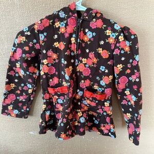 Gymboree Brown Floral Hoodie